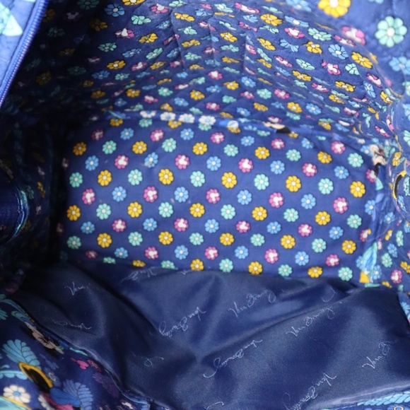 Vera Bradley Disney Mickey and Minnie Backpack Blue Floral - Picture 9 of 11